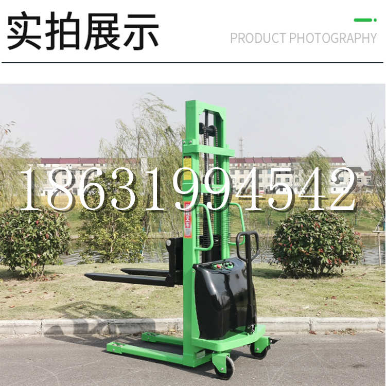 易门县电动叉车堆高车液压铲车电瓶1吨2吨站驾步行式小型全自动叉车